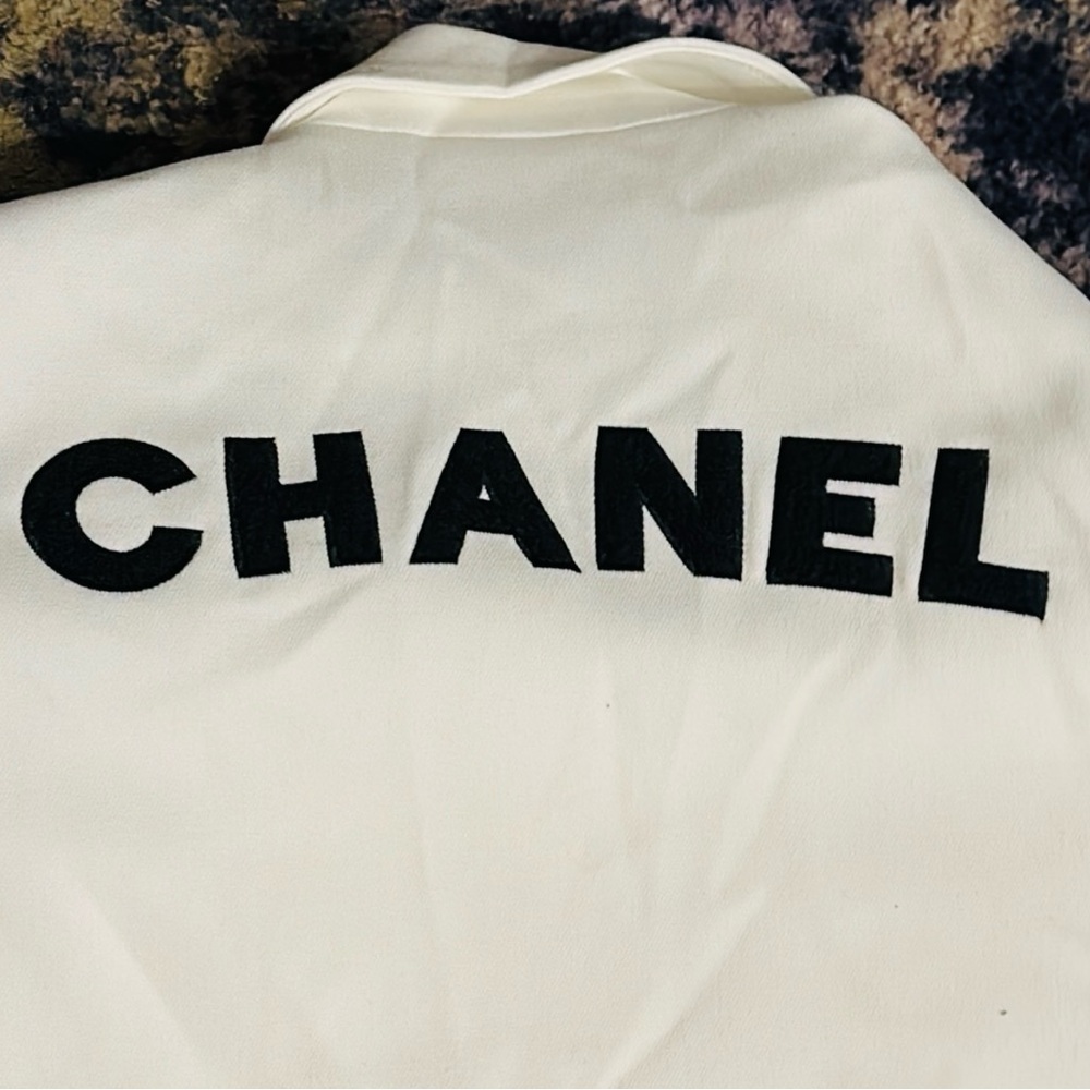 White Blazer with Logo